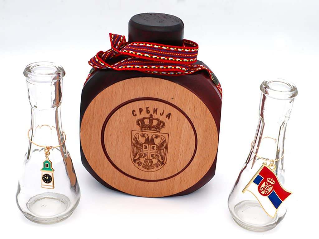 Serbian Wine Charms hooked on traditional Serbian drinks.