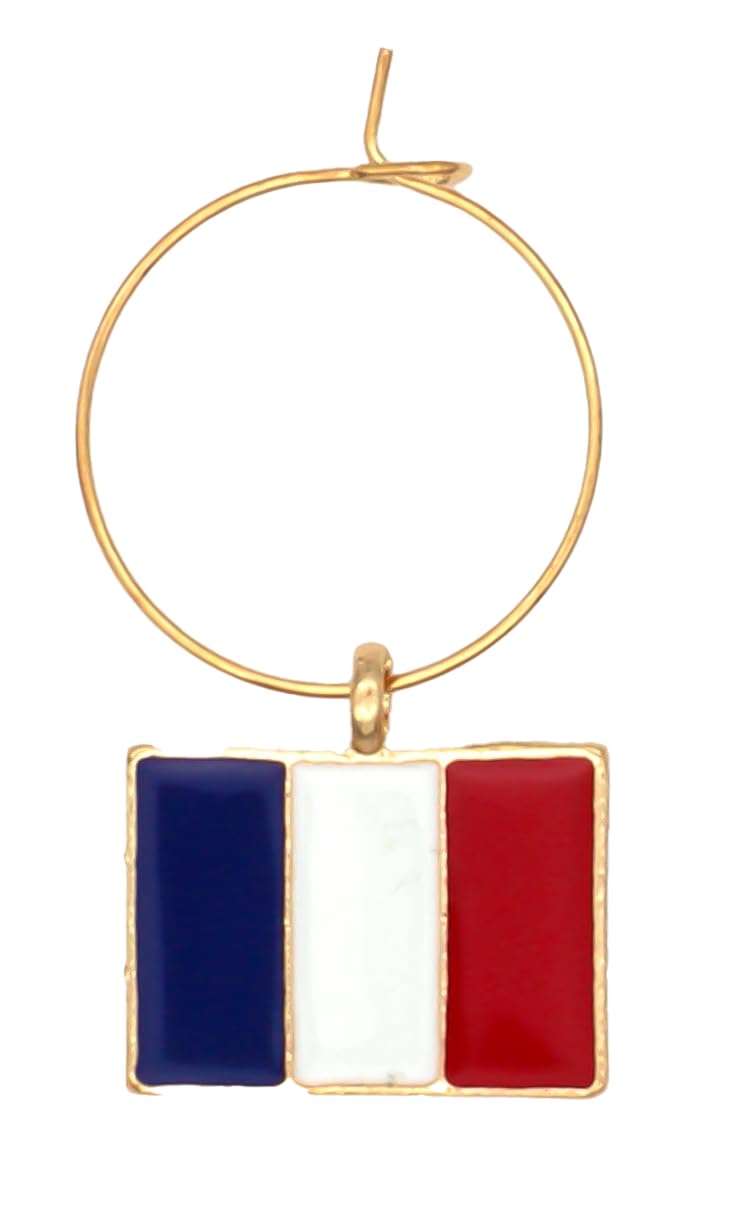 A French Wine Charm on a white surface.