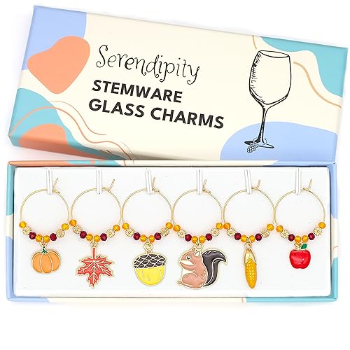 Thanksgiving Wine Charms