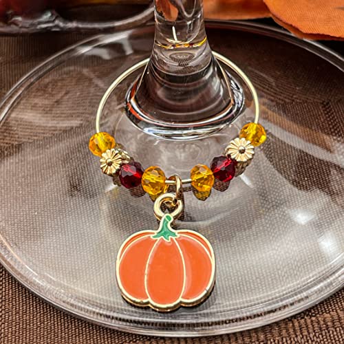 Thanksgiving Wine Charms