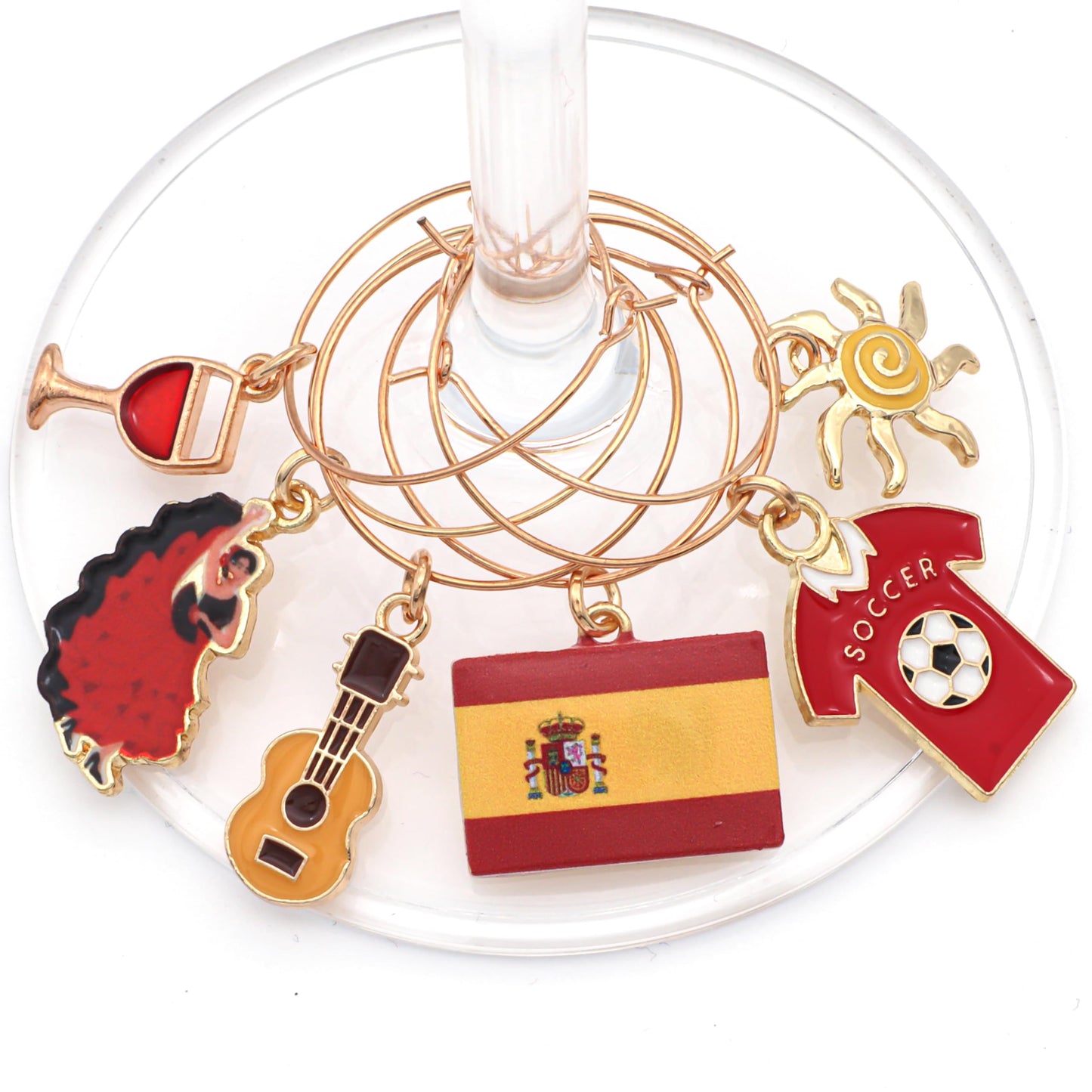 Spain Wine Charms