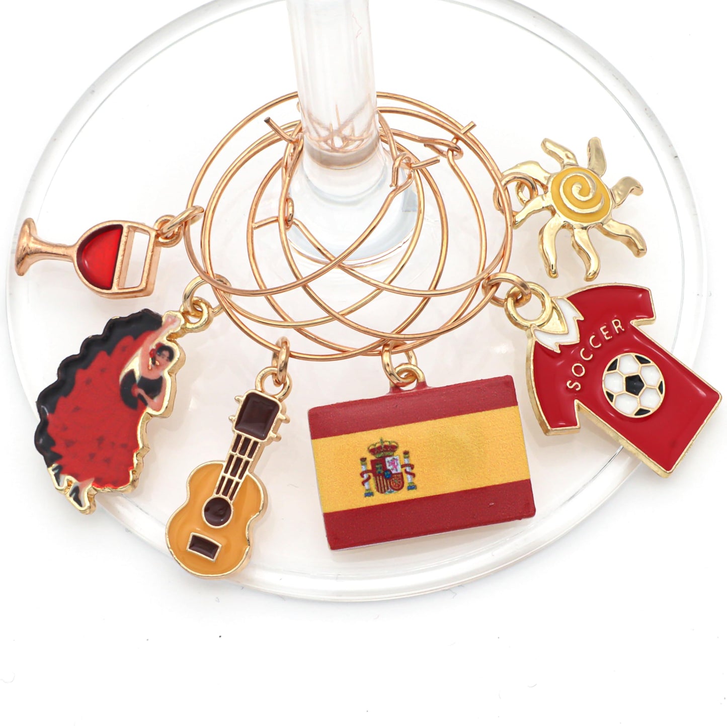 Spain Wine Charms