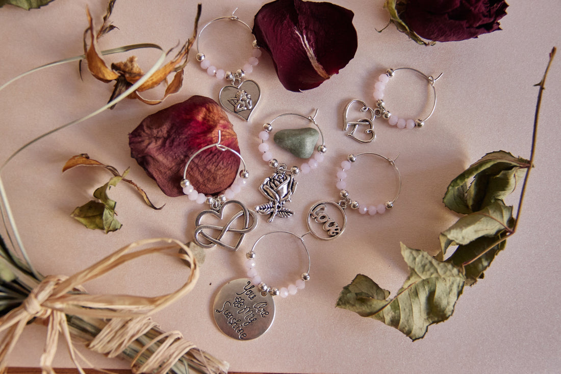 Serendipity wine glass charms holiday hostess gifts