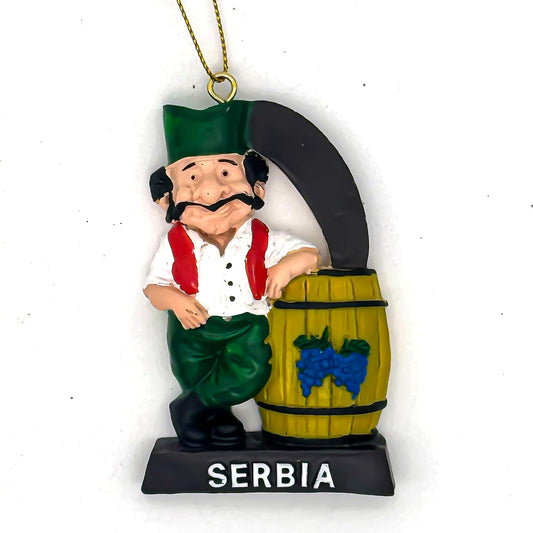 Serbian Rakija Christmas Ornament