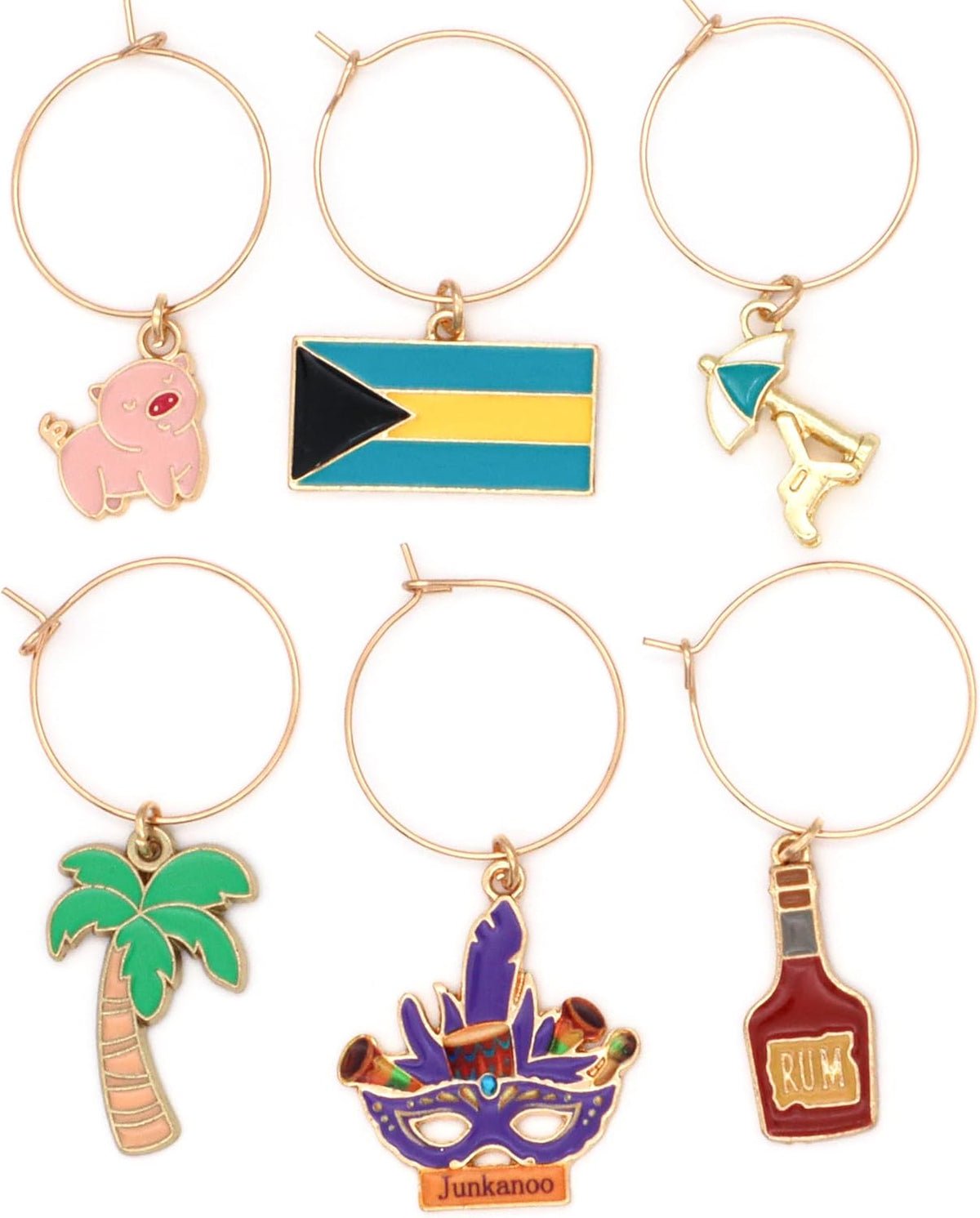 Bahamas Wine Charms