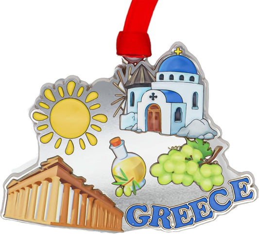 Greece Christmas Ornament