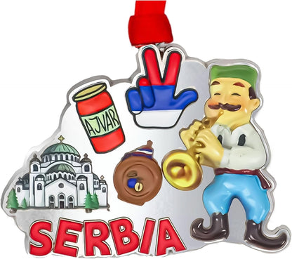 Serbia Christmas Ornament