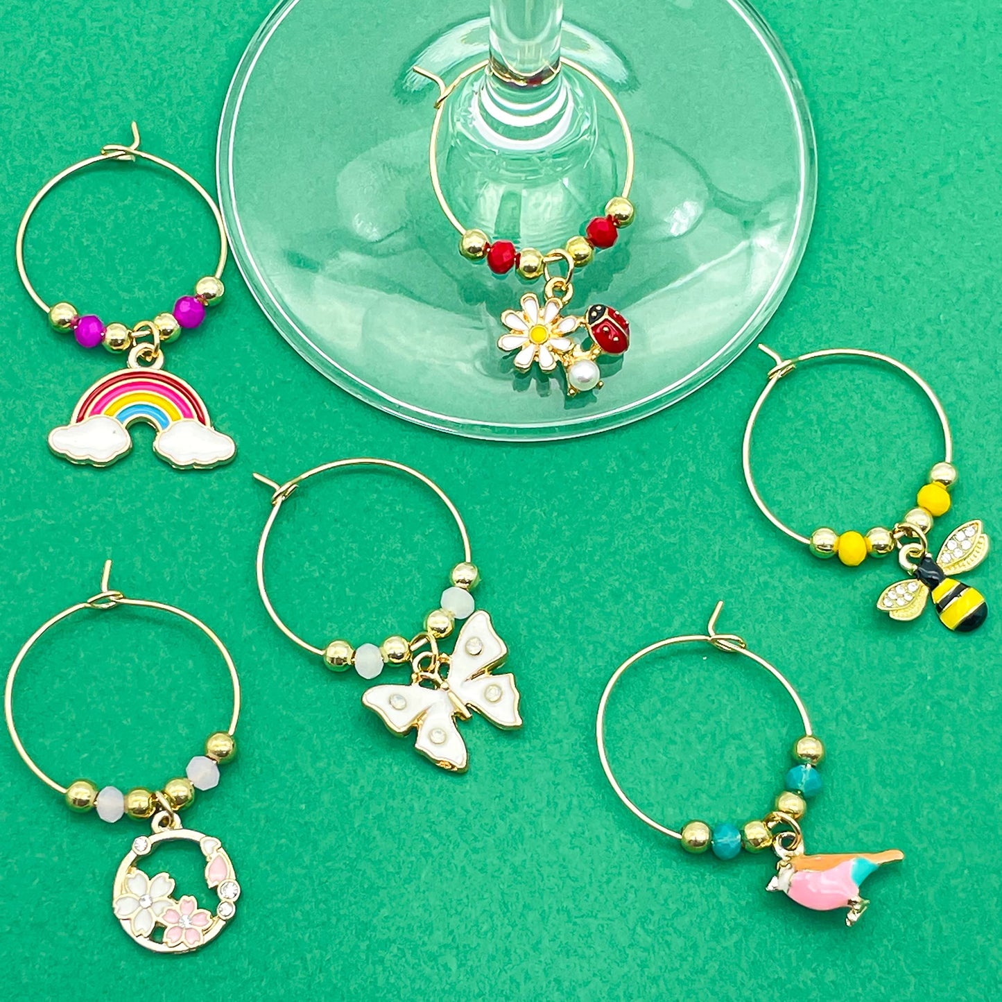 Spring Wine Charms