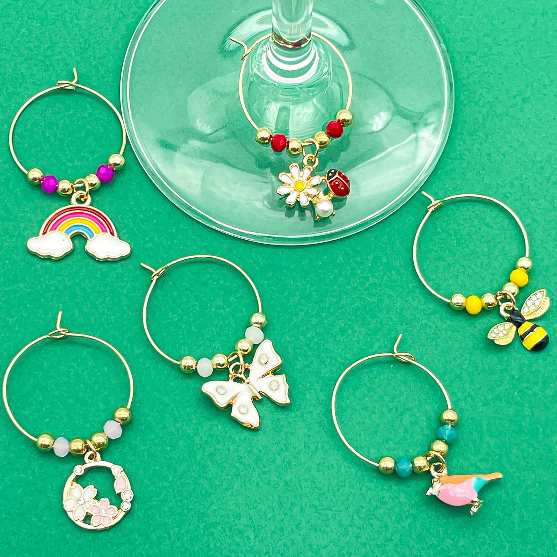Spring Wine Charms